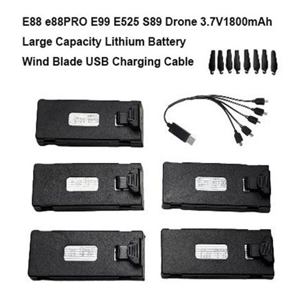 Bateria de lítio preta 3.7V180 - Eachine Drone E010 avaliação e preço